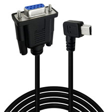 USB to RS232 Serial Adapter USB Mini 5 Pin Male to DB9 9 Pin Female