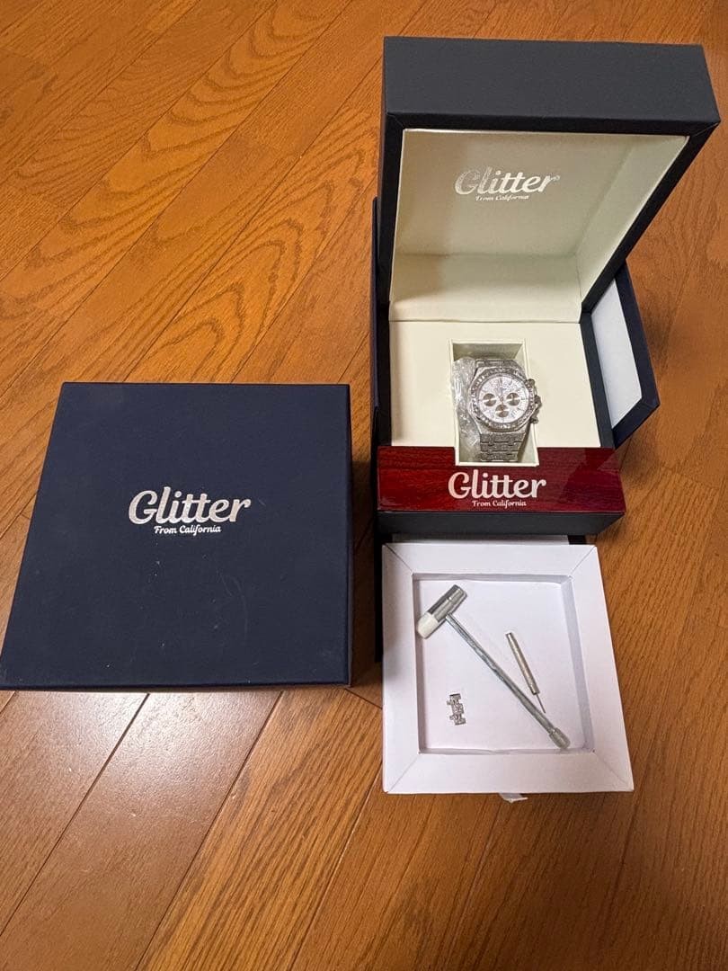 Glitter Iced Dial California Watch Diamante Jewelry Unisex Used image 3