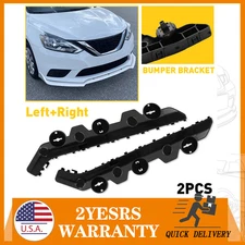 Pair Front Side Bumper Brackets for 2016 2017 2018 Nissan Sentra 1.6L 1.8L 2PCS