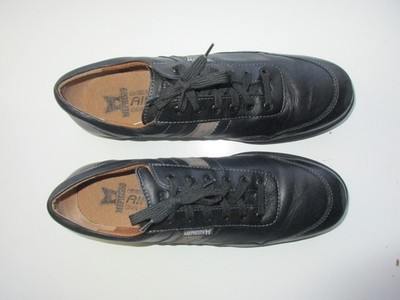 Mephisto Bonito Air Jet Full Grain Leather Men  Sneakers Shoes Black 12M $335 KE
