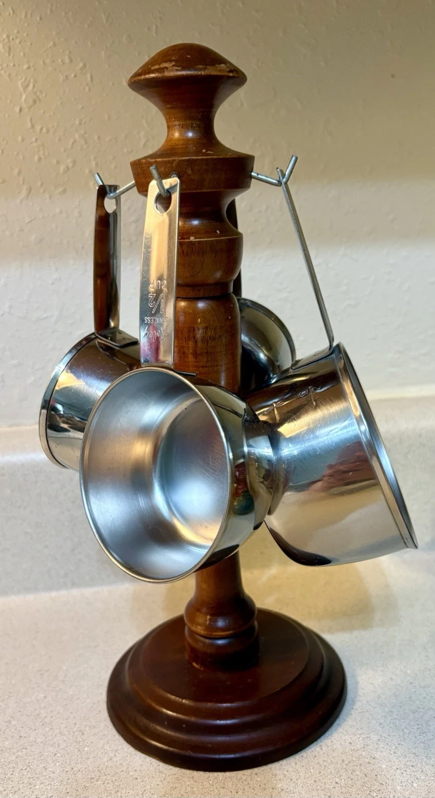 Foley Measuring Cups USA Made Hanging Rack Wood Stand Tree MCM Vintage 60s
Opens in a new window or