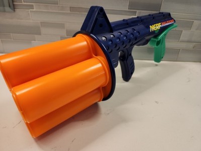 NERF Ballzooka Air Gun Blaster 12 Balls Kenner Rapid Fire Vintage
