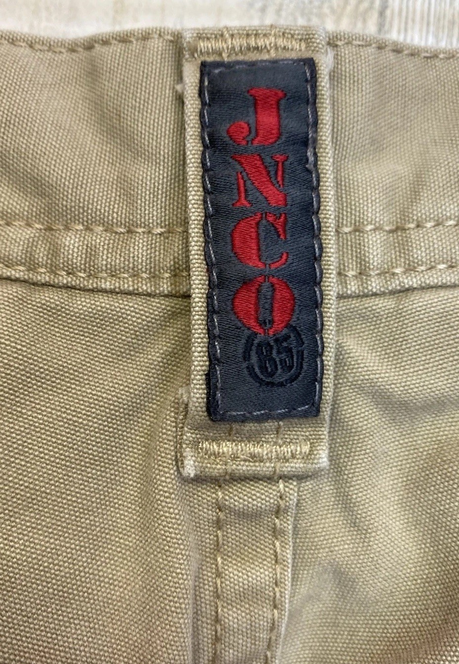 VTG JNCO Army Twill Pants Extremes Cargo Zombie Skater Sz 16 Fits 26.5”