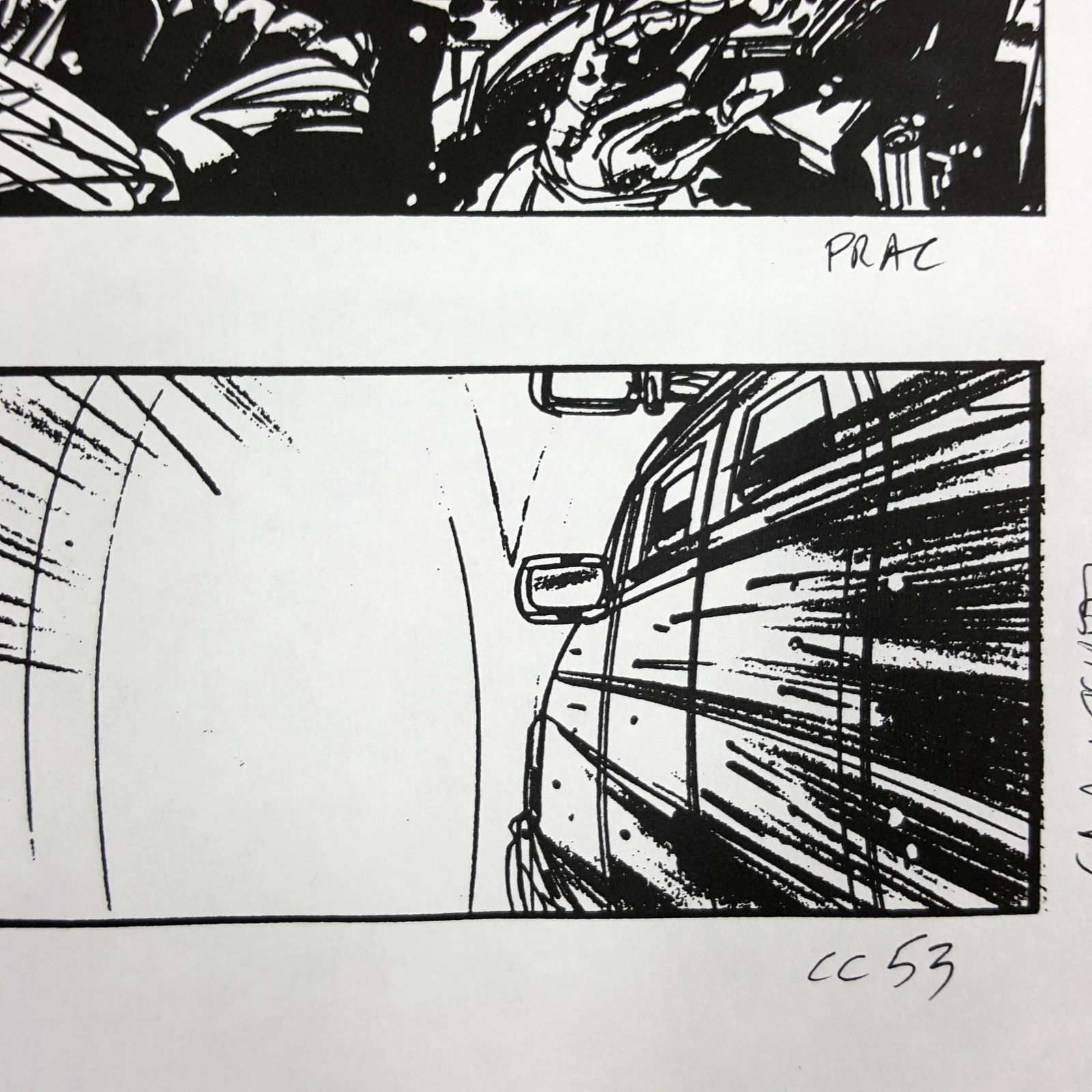 Image 15 of The Fifth Element - Production Used Storyboard, Cab Chase 166-168 , COA