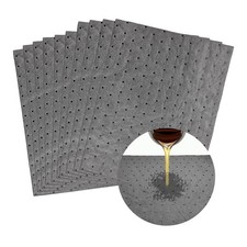 ZNDAW 10 PCS Oil Absorbent Pads, 13" x 10" Weight 10 PCS, x 10", Gray
