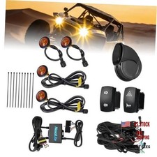 ATV UTV Turn Signal Kit with 110dB Horn Pre-Wired Plug Play UTV Universal