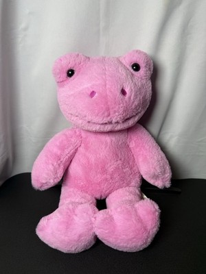 Build a Bear Pink Spring Frog Plush Full Size Stuffed Toy 16'' 2C3