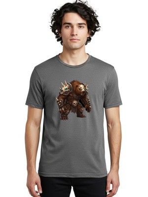 Grizzly-Terror Mens Graphic Tee, 100% Cotton, Casual Summer Wear