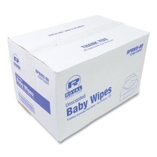 AmerCareRoyal RPBWU80 Baby Wipes Tub - Unscented/White 960/Carton New
