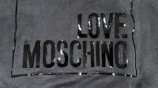 Love Moschino Shiny glossy Logo Printed 100 Cotton Terry Sweatshirt Size 2