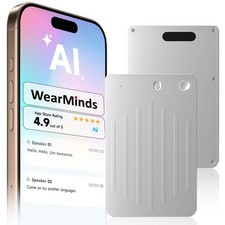 AI Voice Recorder, App Control, 64GB Memory,122 Languages,Real Time Transcrib...