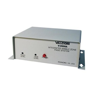 VALCOM V-2000A ONE-WAY 1 ZONE PAGE CONTROL BUILT-IN POWER PROVIDES A BACKGROUND