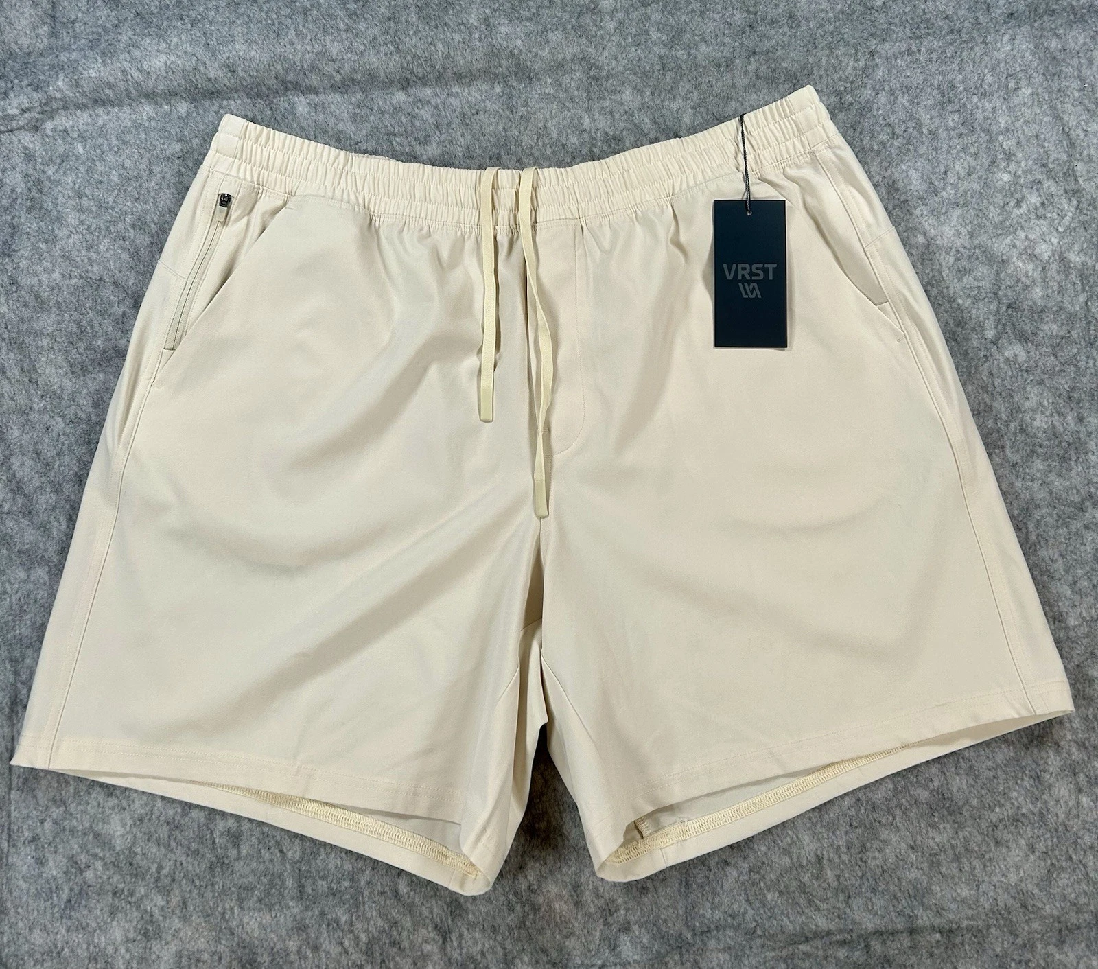 VRST Men’s All-In-One Quick dry 7" Unlined Light Sand Short Size XL