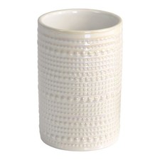 Pearlescent Ceramic Toothbrush Holder for Adults Bathroom Countertop Organizer