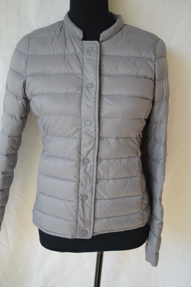 Beautiful light weight down jacket...light grey...size XS