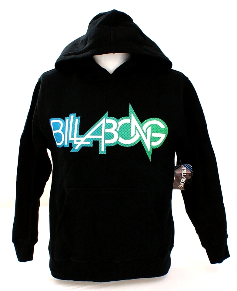 Sudadera con Capucha Negra Billabong Signature Sudadera con Capucha Juvenil Niño S Nueva con Etiquetas Foto 2 de 4