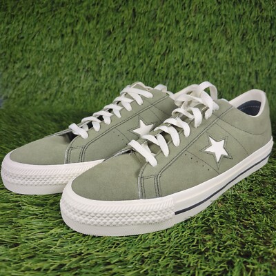 Converse Suede One Star Ox Low Mens 11, Womens 12.5 Green White