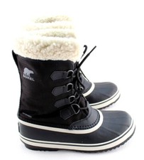 Sorel Winter Carnival Black Waterproof Rubber Duck BOOTS  display picture 3