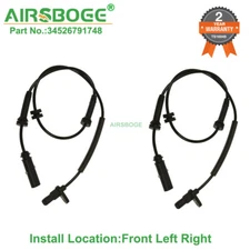 2X Front Left Right ABS Wheel Speed Sensor For BMW 320I 328I  330I M235I M240I