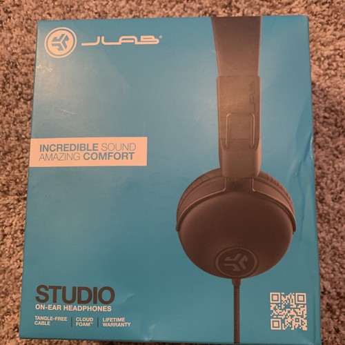 JLab Studio Wired OnEar Headphones Black eBay