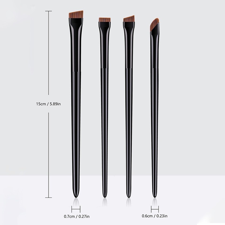 4pcs Long Rod Eye Shadow Brushes Thickened Tube Makeup Brushes Cosmetic