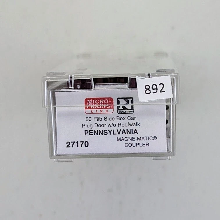 Micro-Trains 27170 N Scale 50' Rib Side Box Car Plug Door -Pennsylvania # 112015 - Image 2 of 2