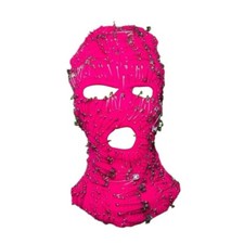 Knit Balaclava Cap Adult Novelty Beanie Hat with Clip Prank Dress Up Costume Hat