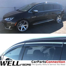 WellVisors Window Visors 2017-2024 Chrysler Pacifica 20-22 Voyager Deflectors