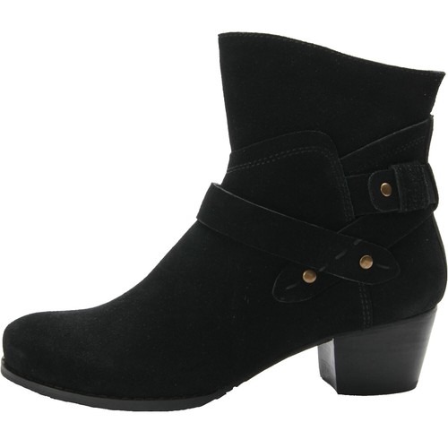 Ros Hommerson 7.5N Women’s Black Leather Lace-Up Comfort Ankle Boots #36560 Ros Hommerson 7.5N Women main image 2