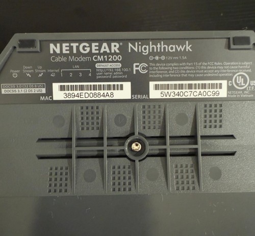 NETGEAR Nighthawk CM1200 DOCSIS 3.1 Modem kablowy | Do 2 Gbps | - Zdjęcie 8 z 8