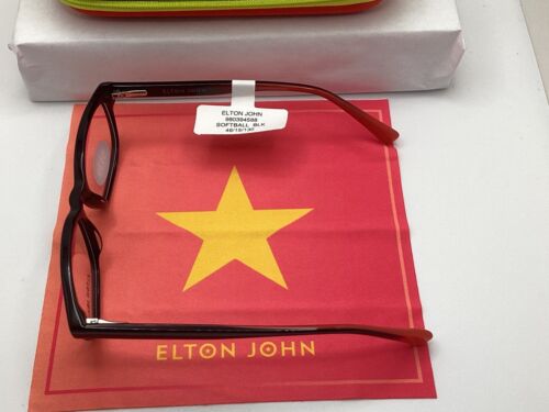 Elton John Designer "Softball" Brillengestell 46-15-130 mit Etui/Putztuch - Bild 4 von 12