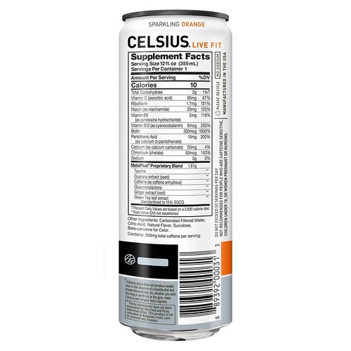 Celsius Sparkling Energy Drink Zero Sugar 12oz Cans 12-Pack (Variety of Flavors) - Picture 6 of 43