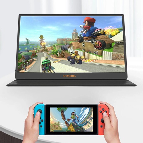 GTmedia 17,3" Portable Monitor Freesync Second External Screen FHD 1080P Speaker - 第 5/16 張圖片