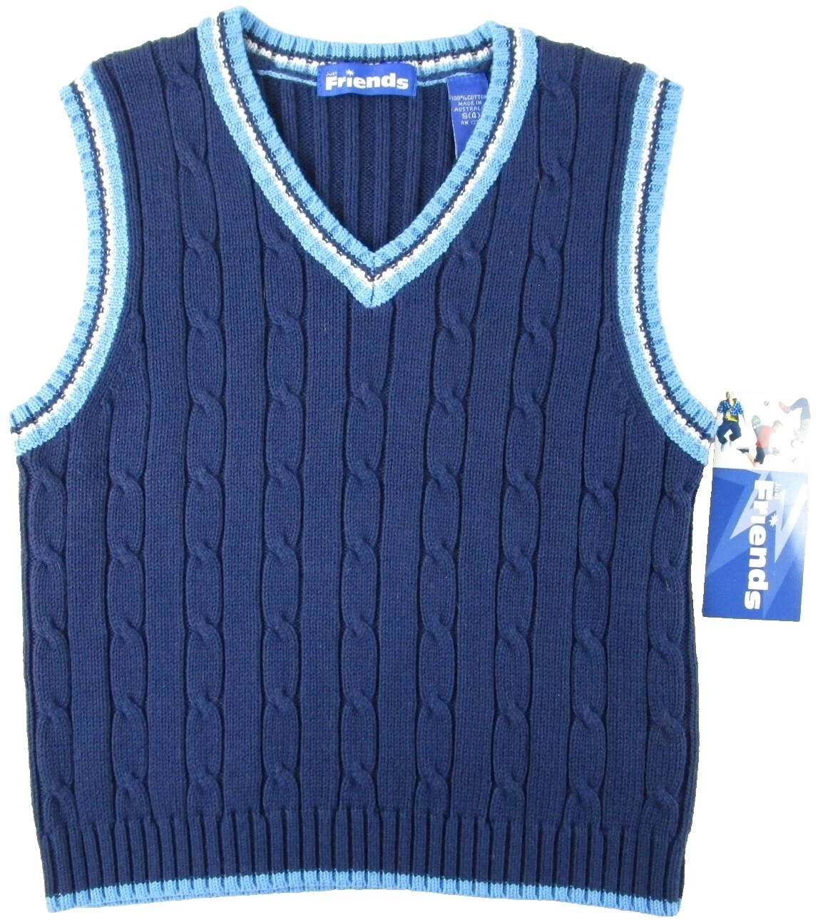 Size S Sleeveless Sweaters for Boys