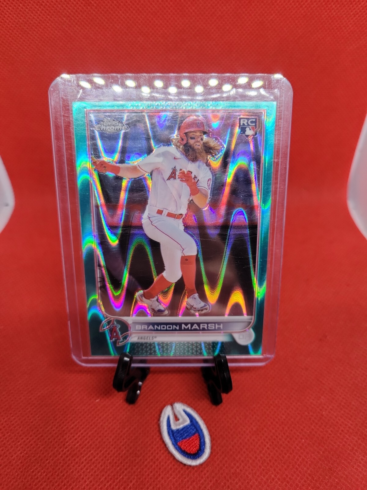 2022 Topps Chrome Aqua Raywave Refractor #133 - Brandon Marsh RC /199