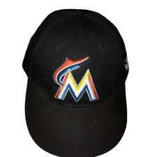 Florida Miami Marlins Youth Kids Black Cap Hat Team MLB Strapback OC Sports