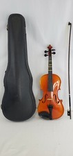 Vtg Antique BAUSCH VIOLIN w/ Bow - Student Instrument Practice Classic W Case