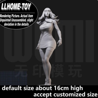 Game Daphne Lovely Girl Headband Resin 3D Print GK Figure DIY Model Unpainted