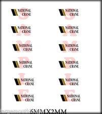 NEW PEEL AND STICK  RSP BOLEY 1/87 HO SCALE VEHICLE DOOR DECALS NATIONAL CRANE