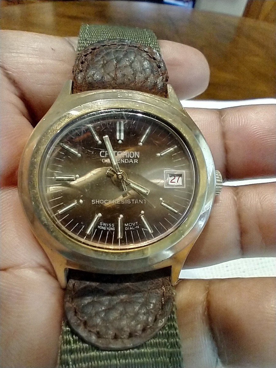 Criterion Calendar Shock Resistant Swiss Made Watch (WTC131  display picture 2