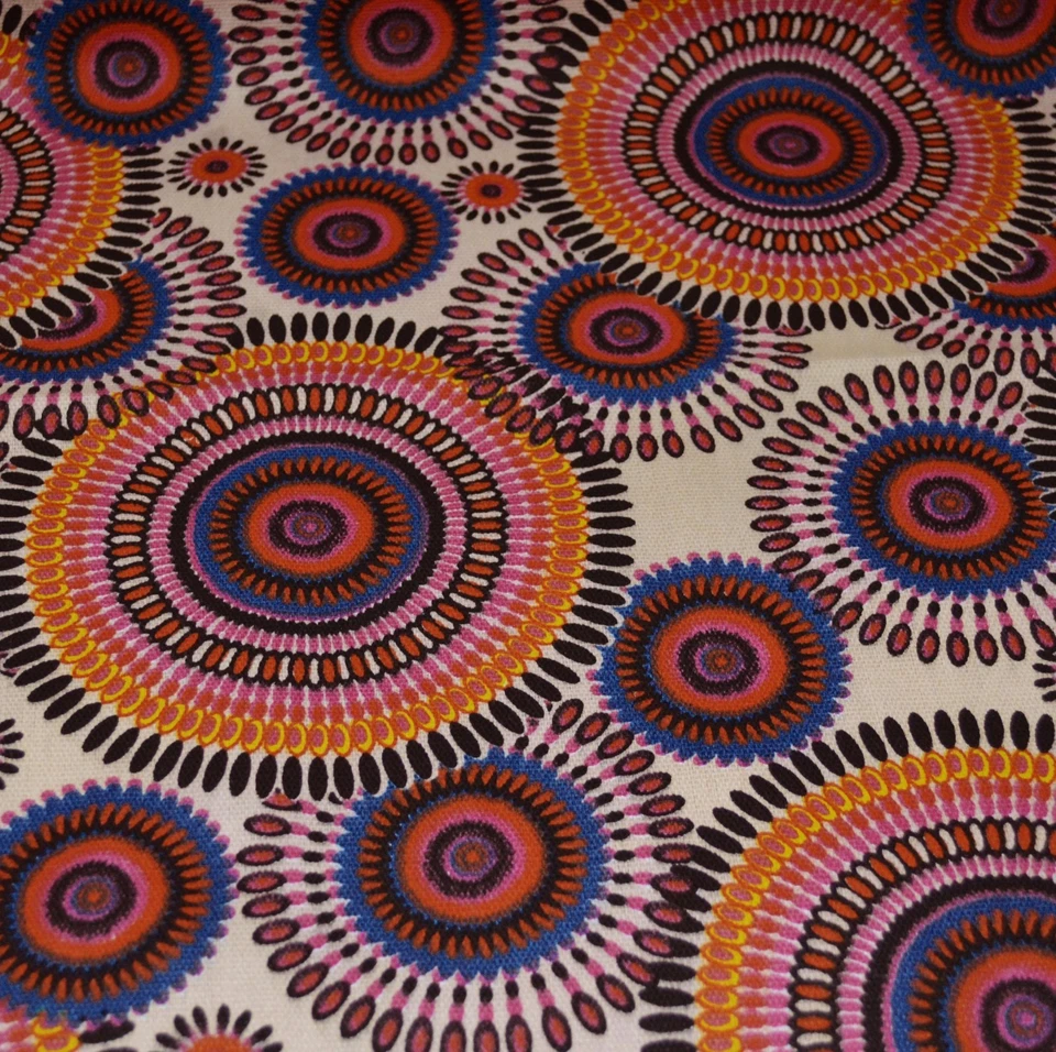 Funda Cojín Asiento Redonda 3D Lona Algodón Flor Naranja Rosa AF258r Tamaño Personalizado Foto 4 de 4