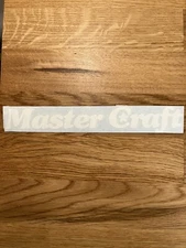 MasterCraft Boat Logo Decal Sticker, White/Black 8" x 1" | Vinyl Decal Sticker