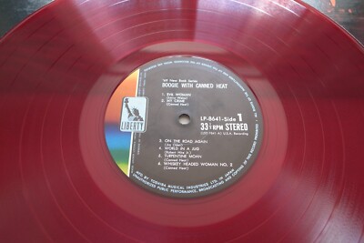 Canned Heat ‎– Boogie With Canned Heat JAPAN 1969 Red Vinyl NM LP