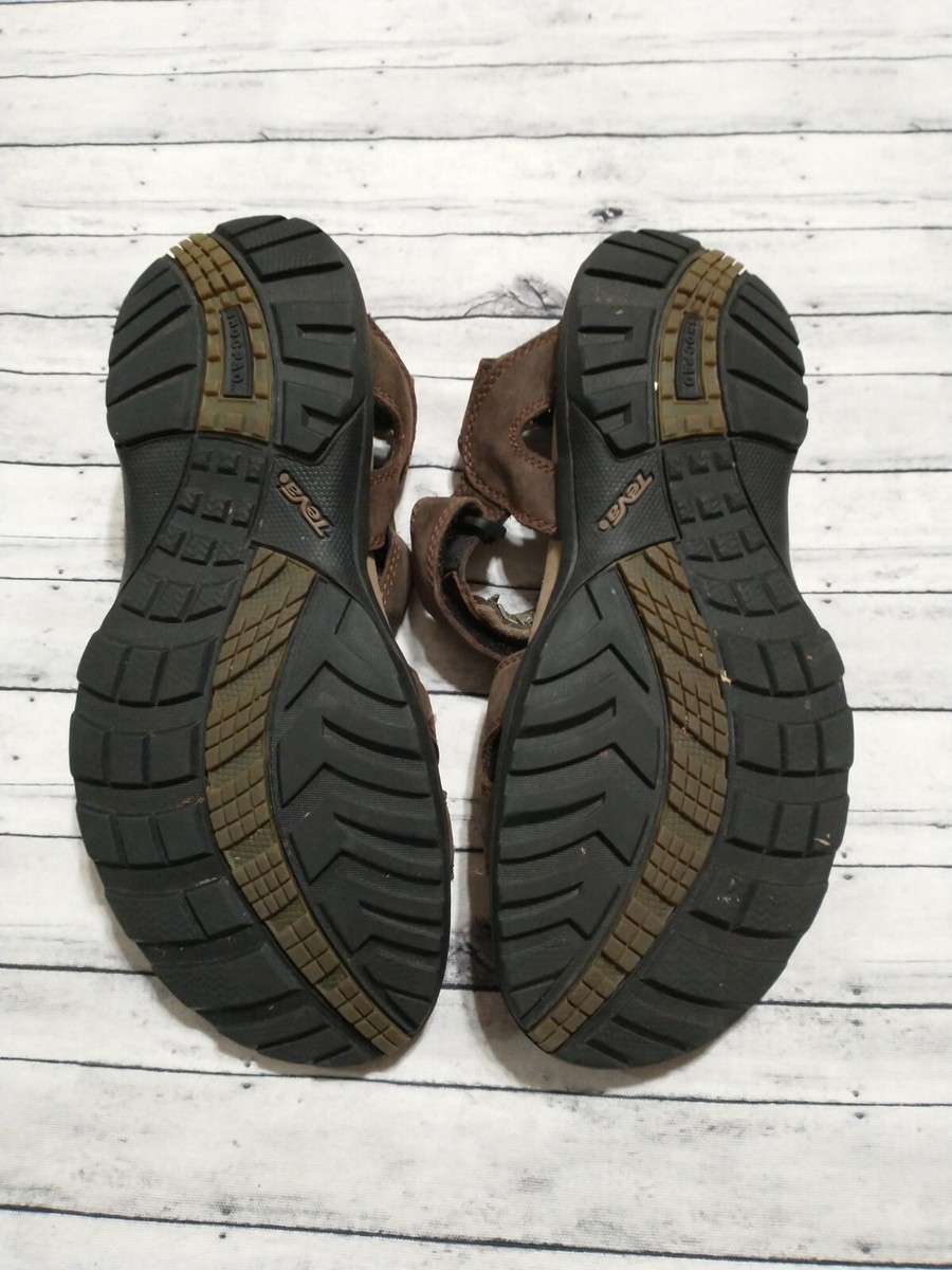 Teva Hudson Mens Brown Suede Leather Hiking Sport Sandals Size 12 1127852 Men main image 2