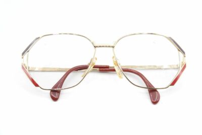 Lunettes Vintage Silhouette 6098/20 Or Marron Carré - Monture Métallique Allemande, Unisexe, Neuve Sans étiquette !