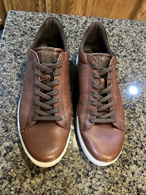 ECCO Men's Street Lite Retro Sneaker Whisky Coffee Brown EU 45 Size 11 - 11.5 US