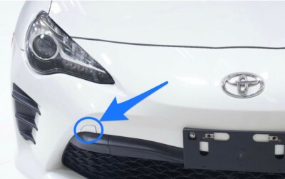 17 - 20 TOYOTA 86 FRONT RIGHT PASSENGER BUMPER UPPER TOW HOOK