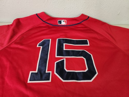 Vintage 90s Authentic Stitched Majestic Boston Red Sox Jersey Sz 56 Red #15 - Picture 16 of 17