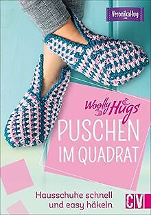Häkeln: Woolly Hugs Puschen im Quadrat. Hausschuhe ... | Buch | Zustand sehr gut - Bild 1 von 2