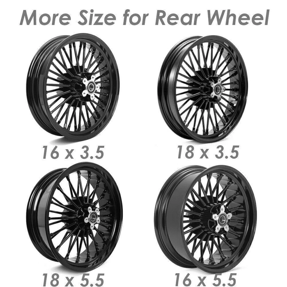 Llanta trasera de radios gruesos 17x6 para Harley Softail Fatboy FLSTF FLSTFB 2006-2017 Foto 3 de 4